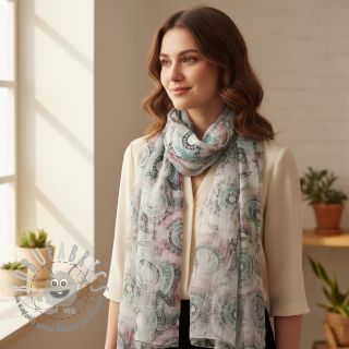 Viscosa RAYON POPLIN Patchwork pattern design B digital print