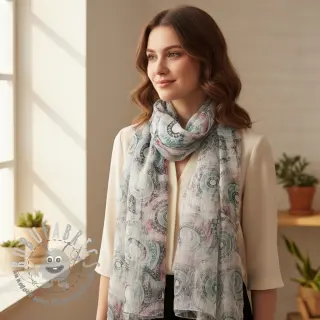 Viscosa RAYON POPLIN Patchwork pattern design B digital print