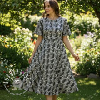 Jersey VISCOSE Structure grey digital print