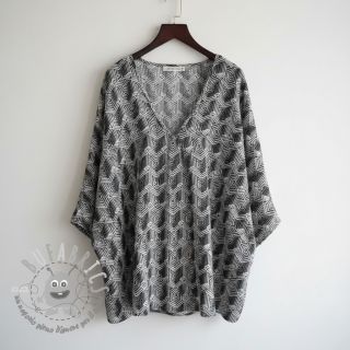 Jersey VISCOSE Structure grey digital print