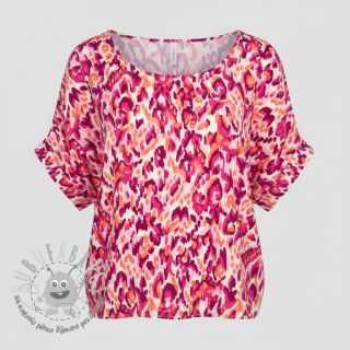 Viscosa STRETCH Ikat fuchsia
