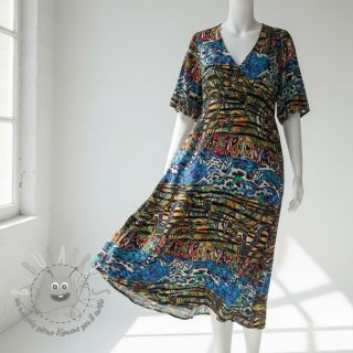 Viscosa Dimulti blue digital print