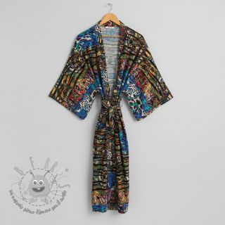 Viscosa Dimulti blue digital print