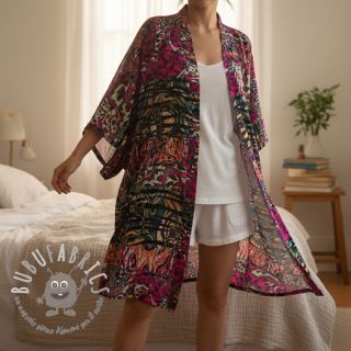 Viscosa Dimulti red digital print