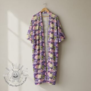 Viscosa Artistic flowers design C digital print