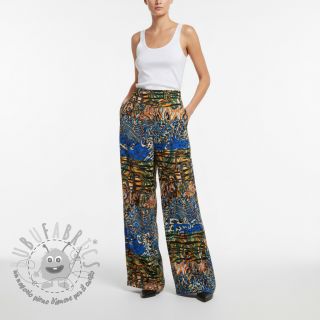 Viscosa Dimulti dark blue digital print