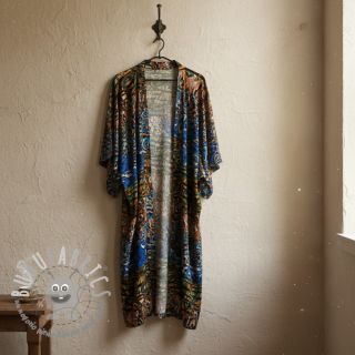 Viscosa Dimulti dark blue digital print