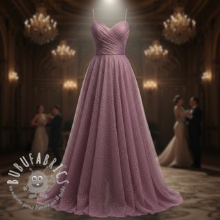 Tulle per TUTU ROYAL SPARKLE dark lilac gold