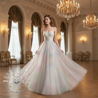 Tulle per TUTU Rainbow glitter design I