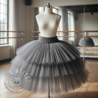 Tulle per TUTU dark grey 160 cm