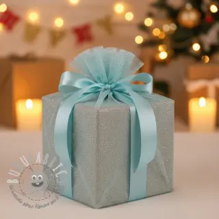 Tulle per TUTU ROYAL SPARKLE light blue gold