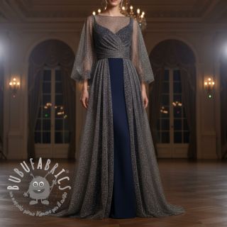 Tulle per TUTU ROYAL SPARKLE dark grey silver