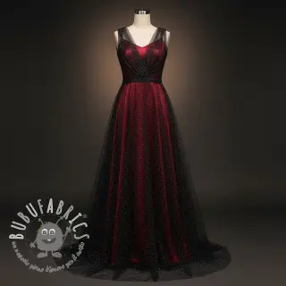 Tulle per TUTU ROYAL SPARKLE black silver