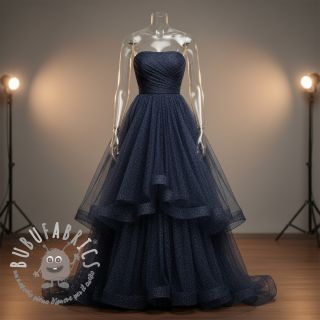 Tulle per TUTU ROYAL SPARKLE navy silver