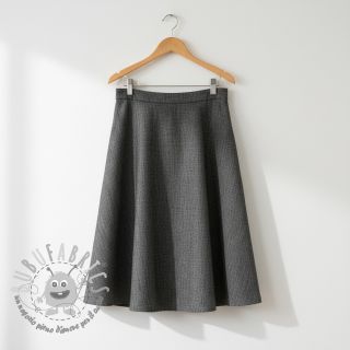 Lino con cotone Denim Twill black