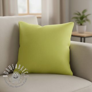 Lino con cotone Fishbone bright green