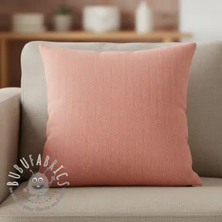 Lino con cotone Fishbone salmon