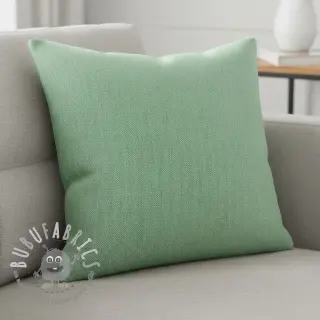 Lino con cotone Fishbone green
