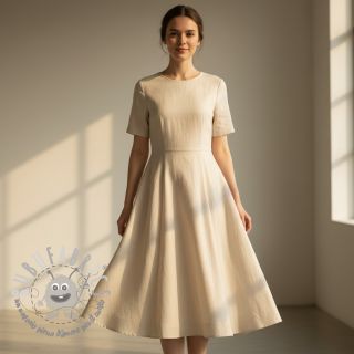 Lino con cotone Fishbone natural