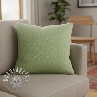 Lino con cotone Fishbone lime