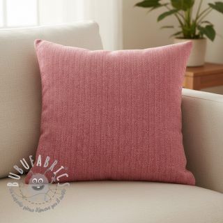 Lino con cotone Fishbone red