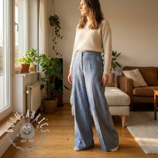 Lino con cotone Fishbone light jeans