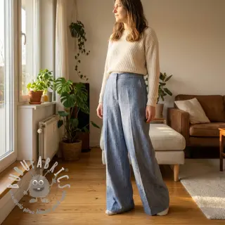 Lino con cotone Fishbone light jeans