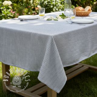 Lino con cotone Lira medium stripe jeans