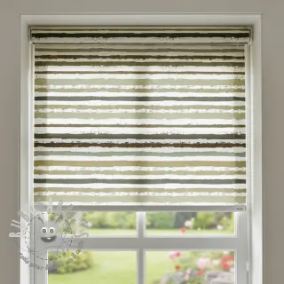 Tessuto di cotone Big stripes Snoozy taupe