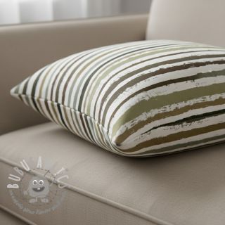 Tessuto di cotone Big stripes Snoozy taupe