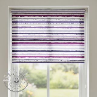 Tessuto di cotone Big stripes Snoozy violet