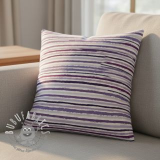 Tessuto di cotone Small stripes Snoozy violet