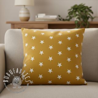 Tessuto di cotone Stars ochre