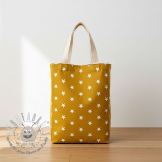 Tessuto di cotone Stars ochre