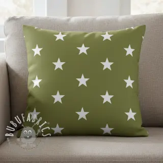 Tessuto di cotone Stars green