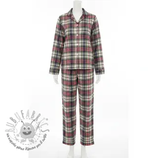 Tessuto di cotone YARN DYED CHECK BRUSHED pickle