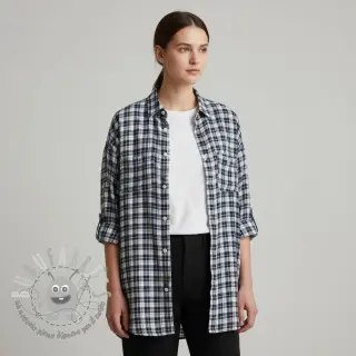 Tessuto di cotone YARN DYED CHECK BRUSHED Silva design B
