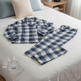 Tessuto di cotone YARN DYED CHECK BRUSHED Silva design A