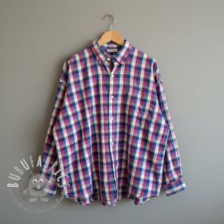 Tessuto di cotone YARN DYED Square cerise