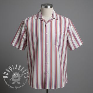 Tessuto di cotone YARN DYED Line multi