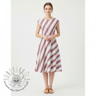 Tessuto di cotone YARN DYED Line multi