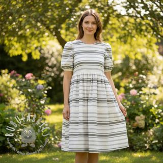 Tessuto di cotone YARN DYED Structure army green