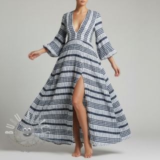 Tessuto di cotone YARN DYED Stripe navy