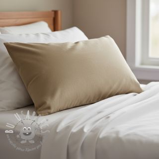 Popeline di cotone dark beige