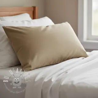 Popeline di cotone dark beige