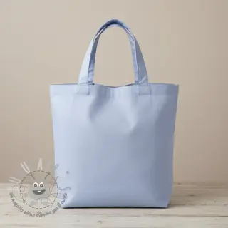 Popeline di cotone light blue lavender