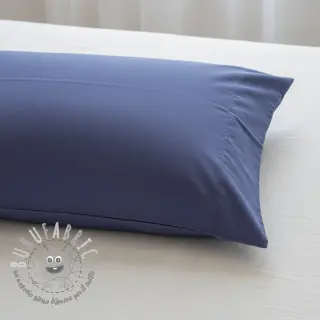 Popeline di cotone dark blue lavender