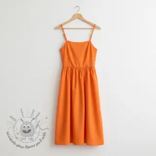 Popeline di cotone tangerine