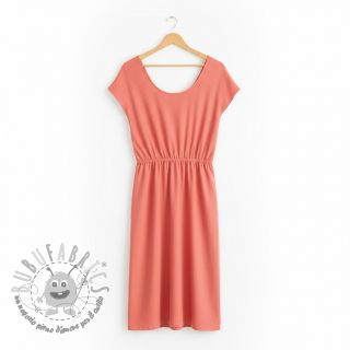 Popeline di cotone dark coral