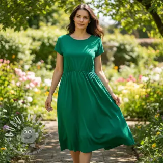 Popeline di cotone emerald